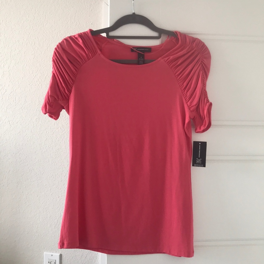 INC coral shirt